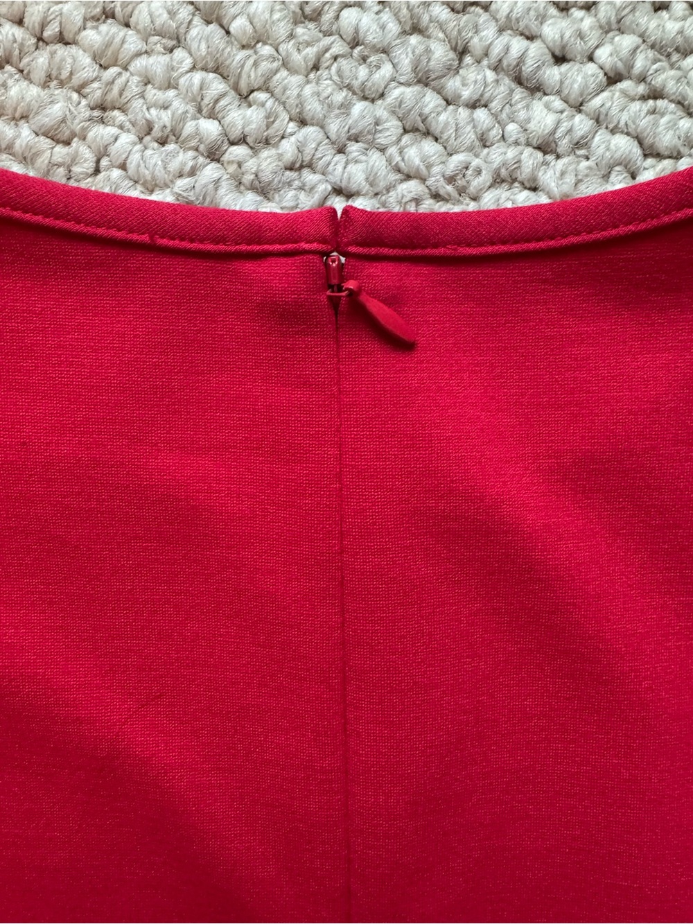 J. Crew Red Ponte Shift Dress - Picture 7 of 9